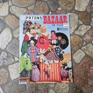 1970s Patons Bazaar Knitting & Crochet Magazine No. 178